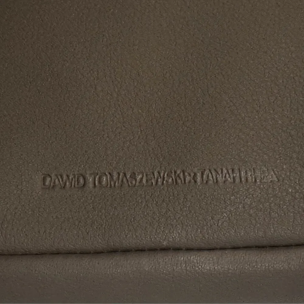 Dawid Tomaszewski x Tanah Rhea Berlin Smoke Leather Fold-over Envelope Clutch